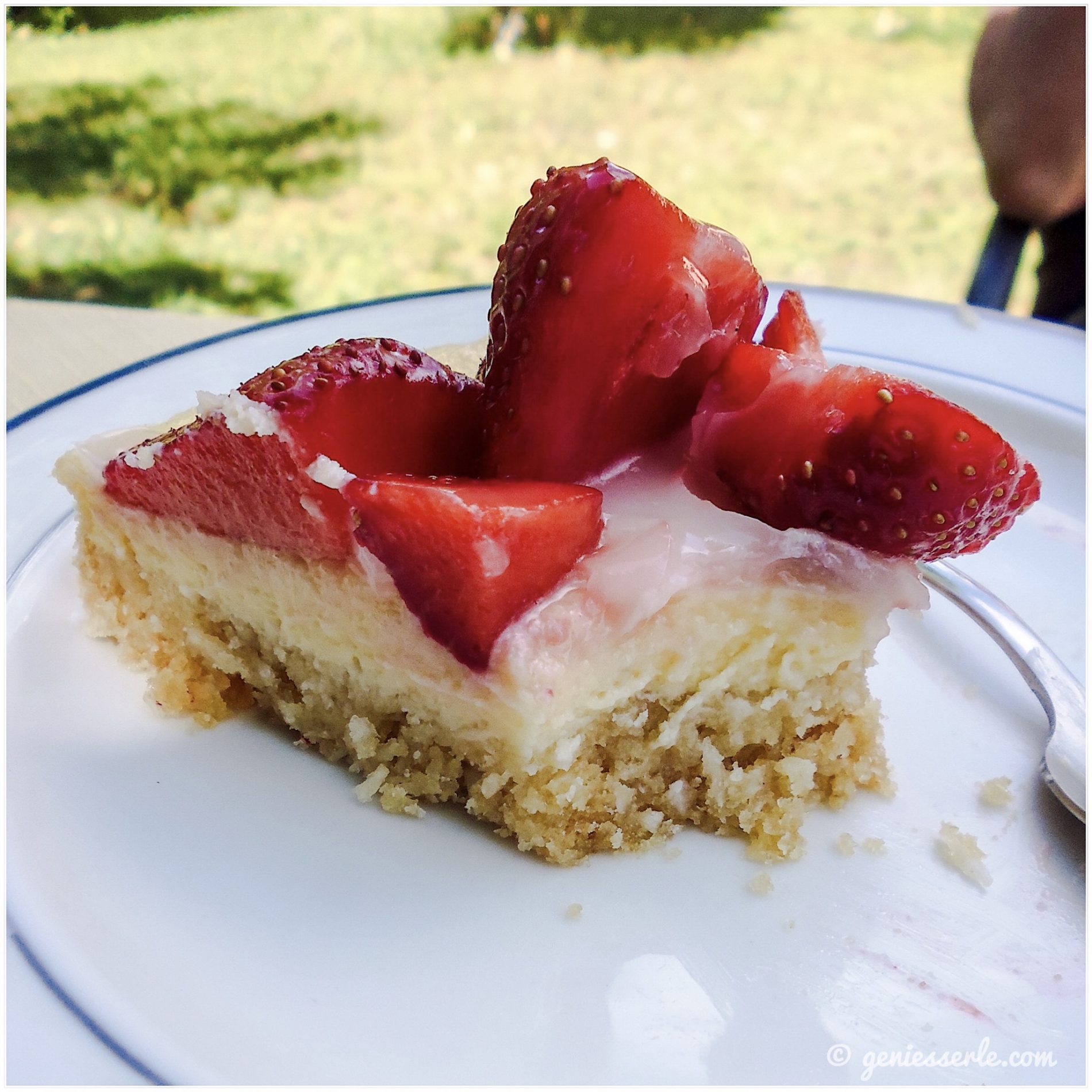 Cheesecake | mit vieeeelen Erdbeeren „drauf“ | geniesserle